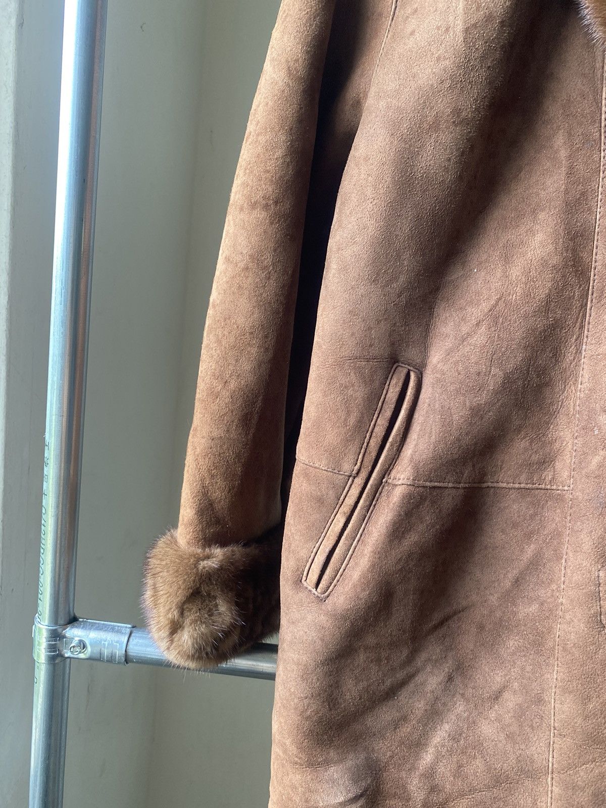 Vintage HIVERREINE SHEEPSKIN LEATHER JACKET FOX FUR INNER PUNK LGB Size US M / EU 48-50 / 2 - 12 Thumbnail