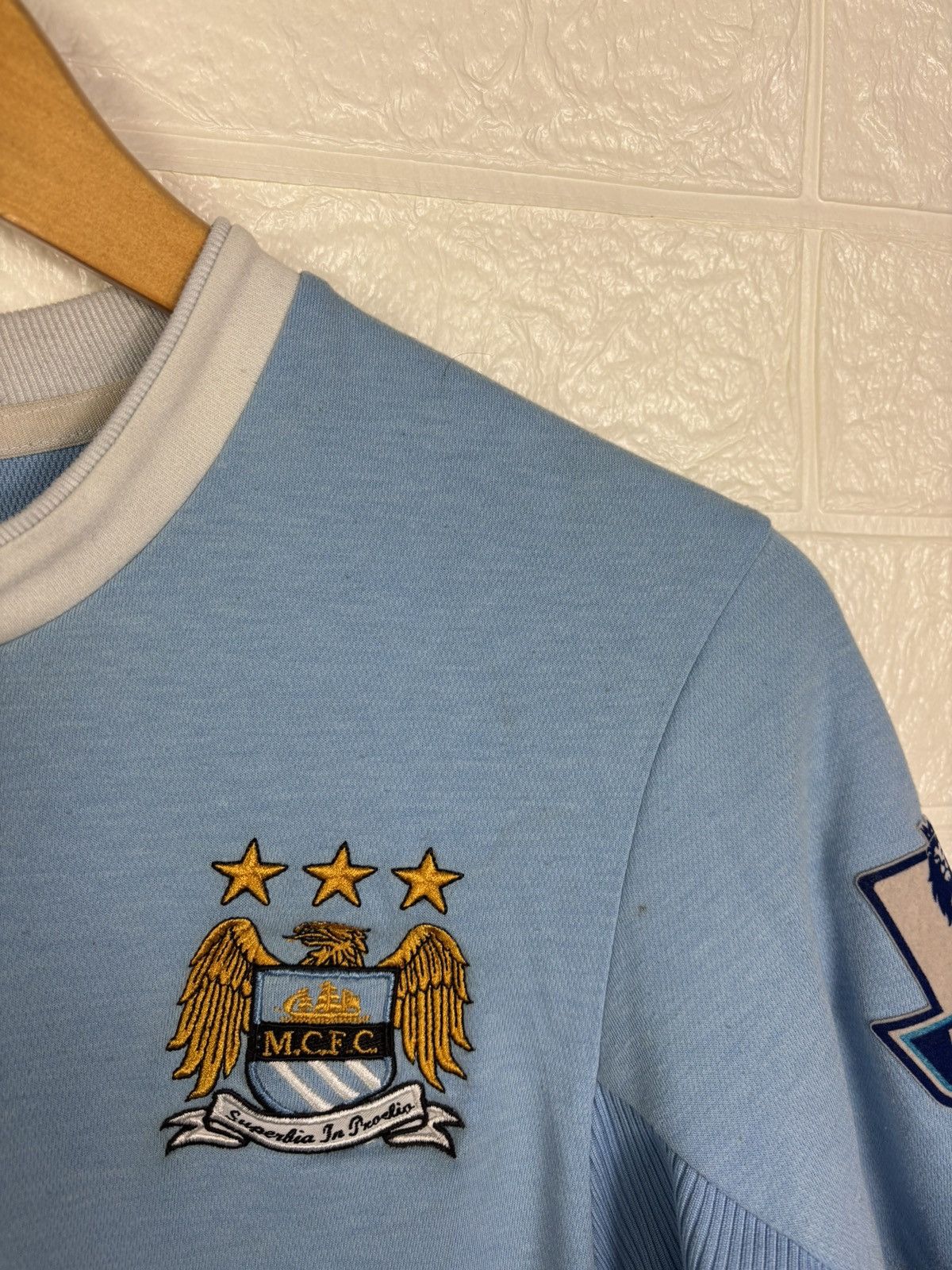 Umbro MANCHESTER CITY 2009-10 #10 ROBINHO FOOTBALL SOCCER JERSEY Size US S / EU 44-46 / 1 - 5 Thumbnail