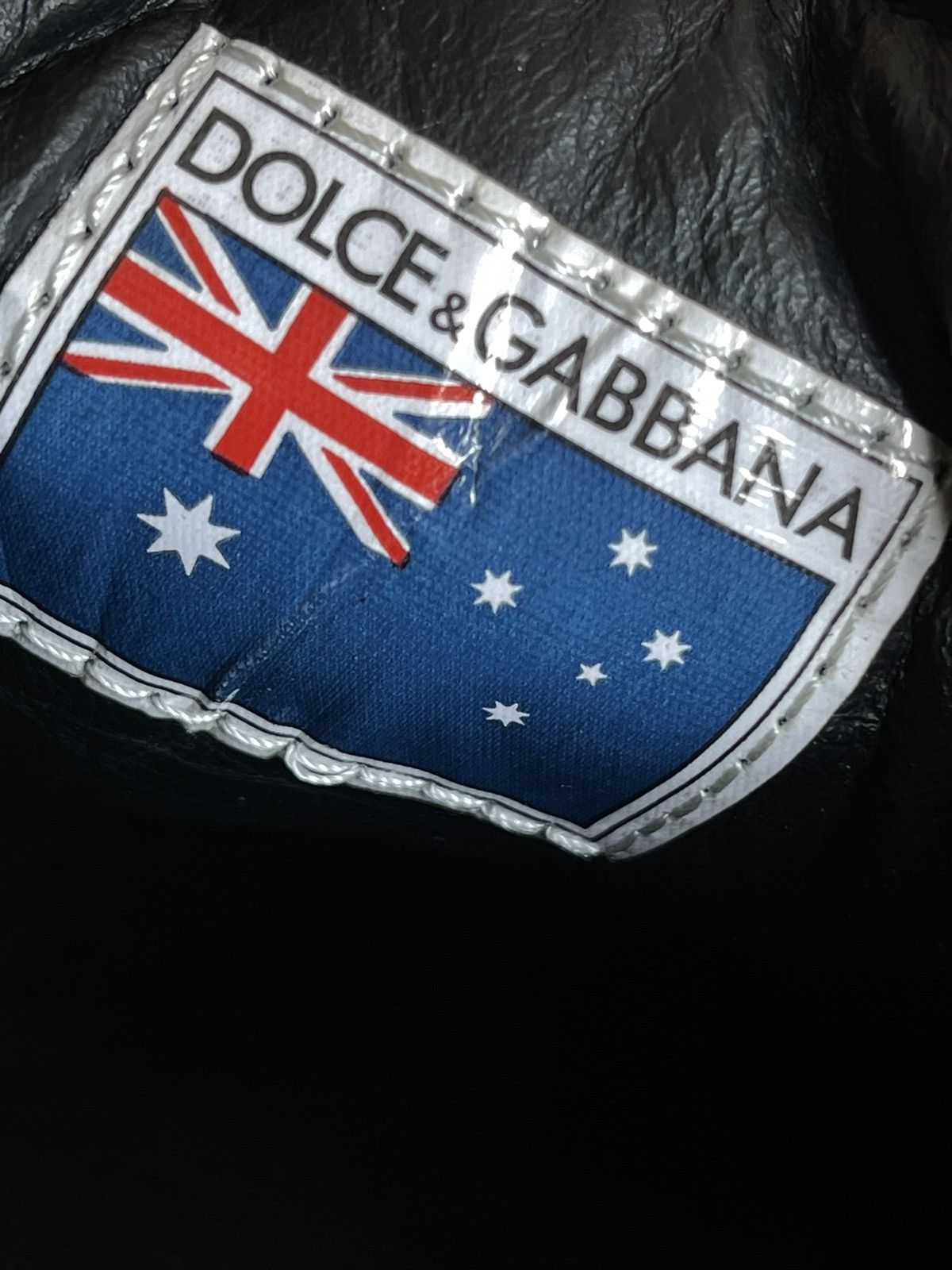 Dolce & Gabbana Dolce Gabanna Logo Leather Black Sneakers Size US 7 / EU 40 - 7 Thumbnail