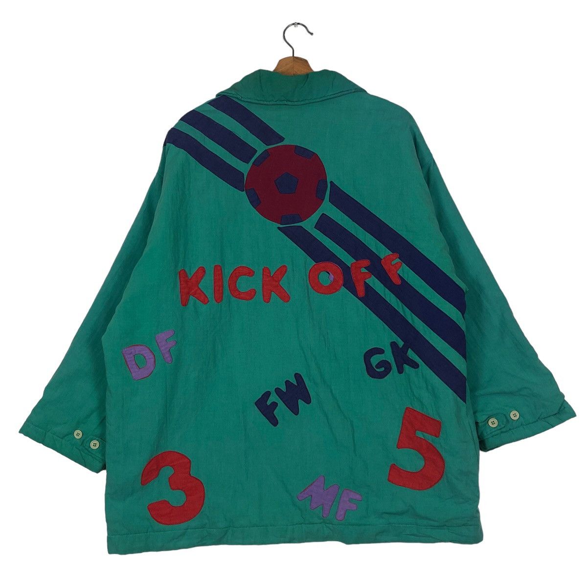 Hysteric Glamour 🔥Vintage Kimono Jacket Football Big Logo Japan Made Size US L / EU 52-54 / 3 - 8 Thumbnail