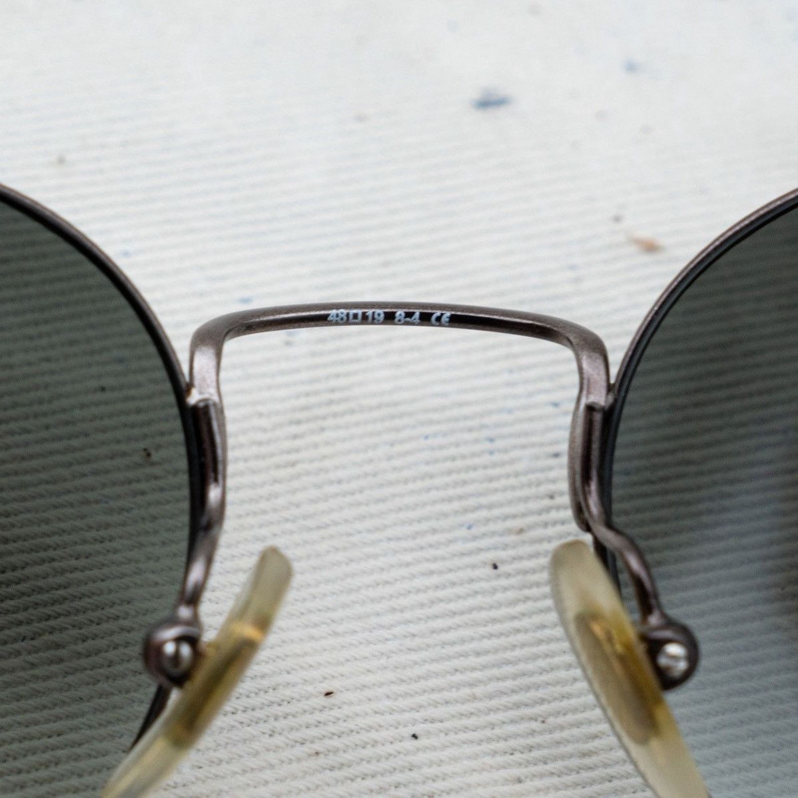 Gucci × Vintage Vintage gucci silver logo round gradient aviator sunglasses Size ONE SIZE - 7 Thumbnail