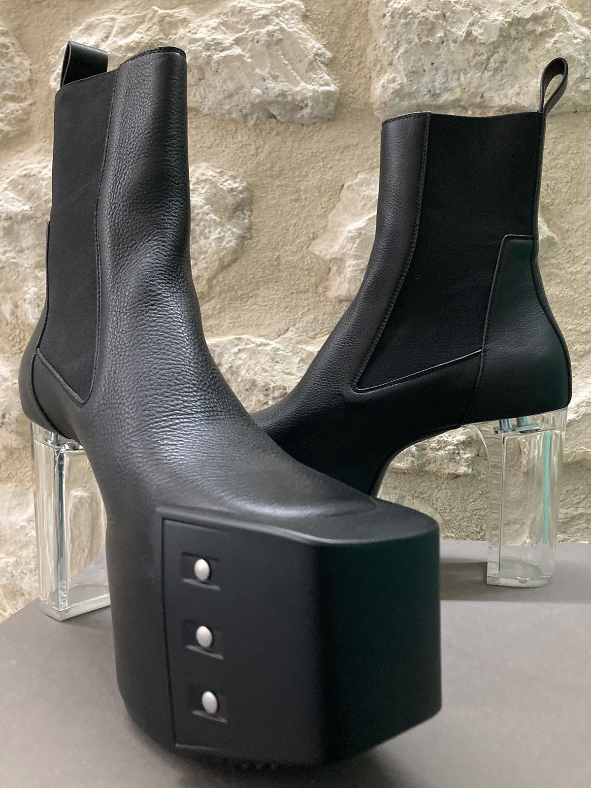 Rick Owens NEVER WORN/ Rick Owens Beveled Platform Boots Size US 9 / EU 42 - 4 Thumbnail