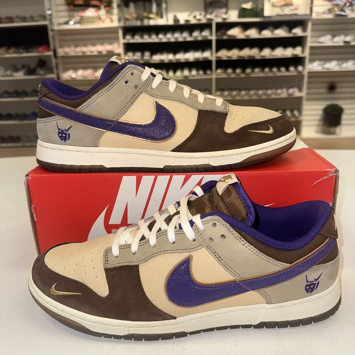 image of Size 11.5 - Nike Dunk Low Premium Setsubun Shoes in Brown, Men's