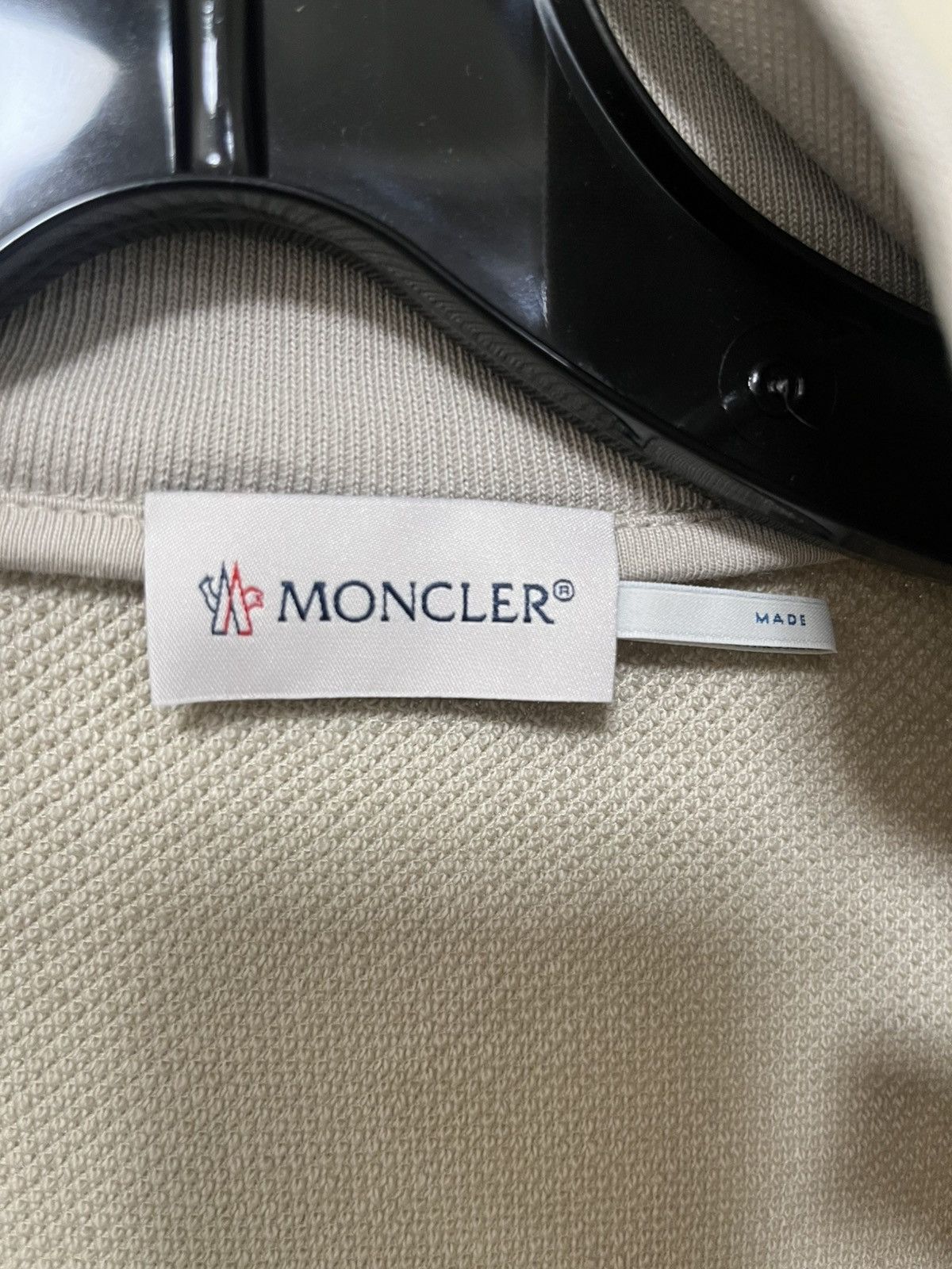 Moncler Moncler Zip Up Jacket With Striped Sleeve Sz XL Size US XL / EU 56 / 4 - 6 Thumbnail