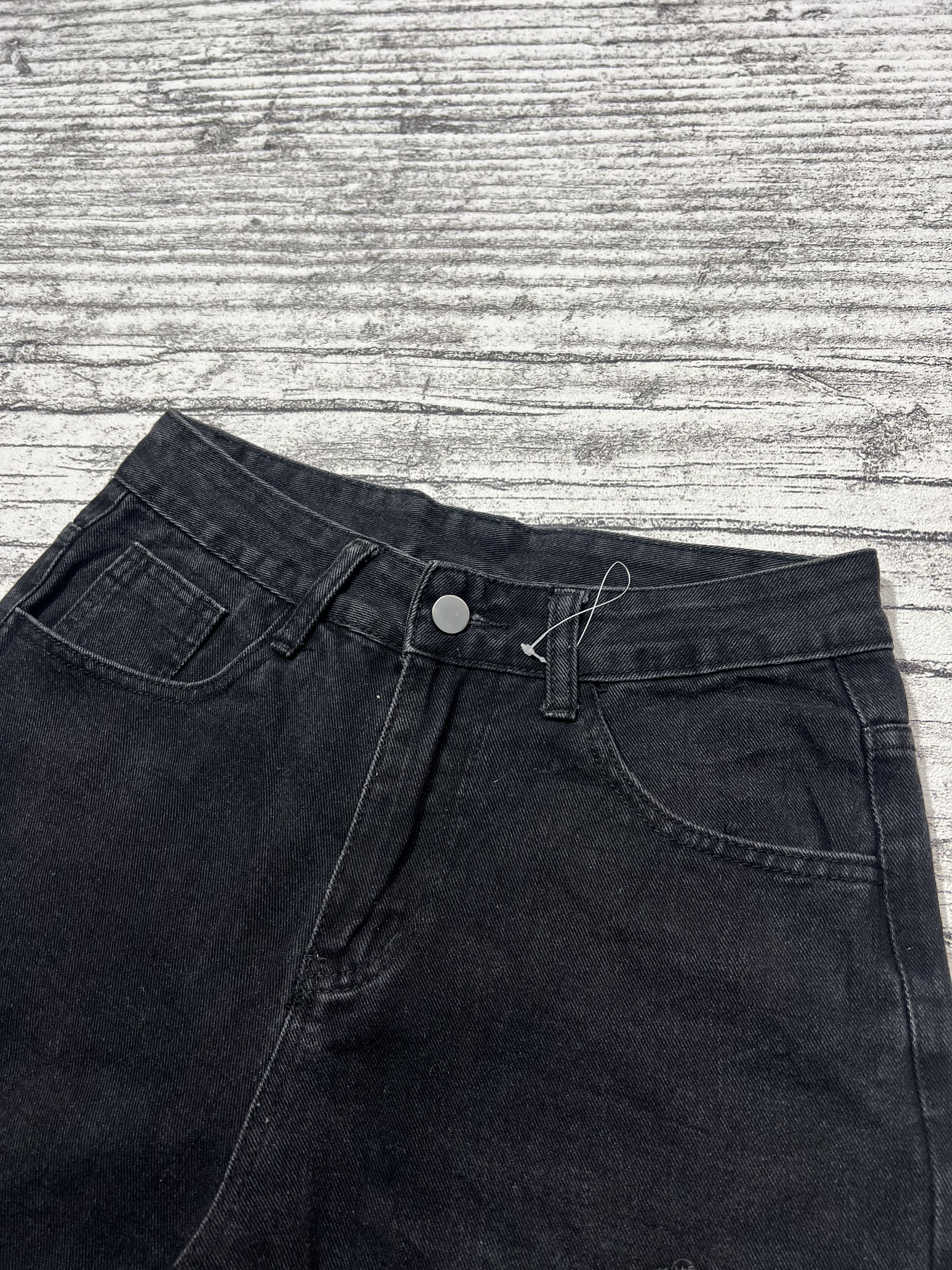 Japanese Brand 2000s Y's Cross Leather Studded Bootcut Flare y2k Lgb Ifsix Size US 27 - 9 Thumbnail