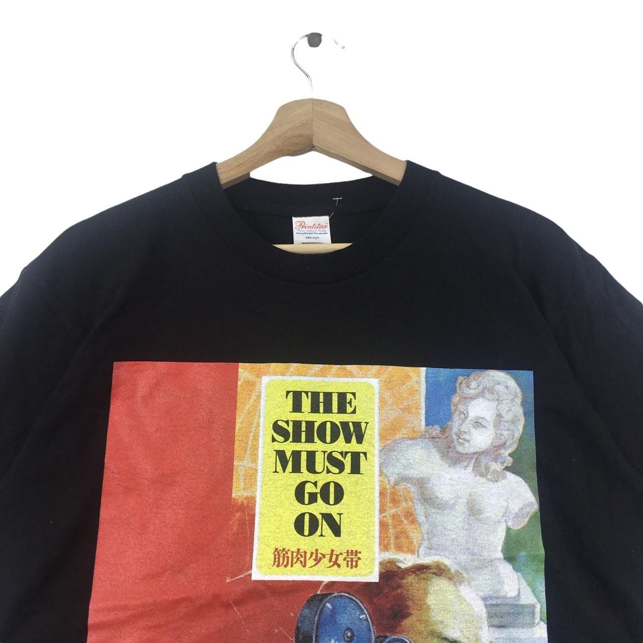Vintage Vtg RYUTARO HIRAI Show Must Go On Comedy Film Show Tee Size US M / EU 48-50 / 2 - 2 Thumbnail