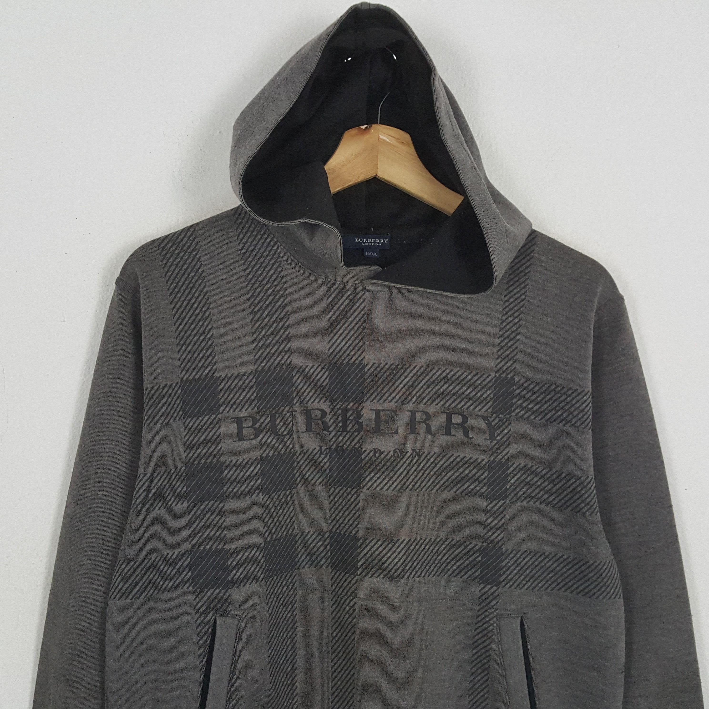 Burberry × Vintage Vintage BURBERRY LONDON Fashion Brand Nova Check Hoodies Size US S / EU 44-46 / 1 - 2 Thumbnail