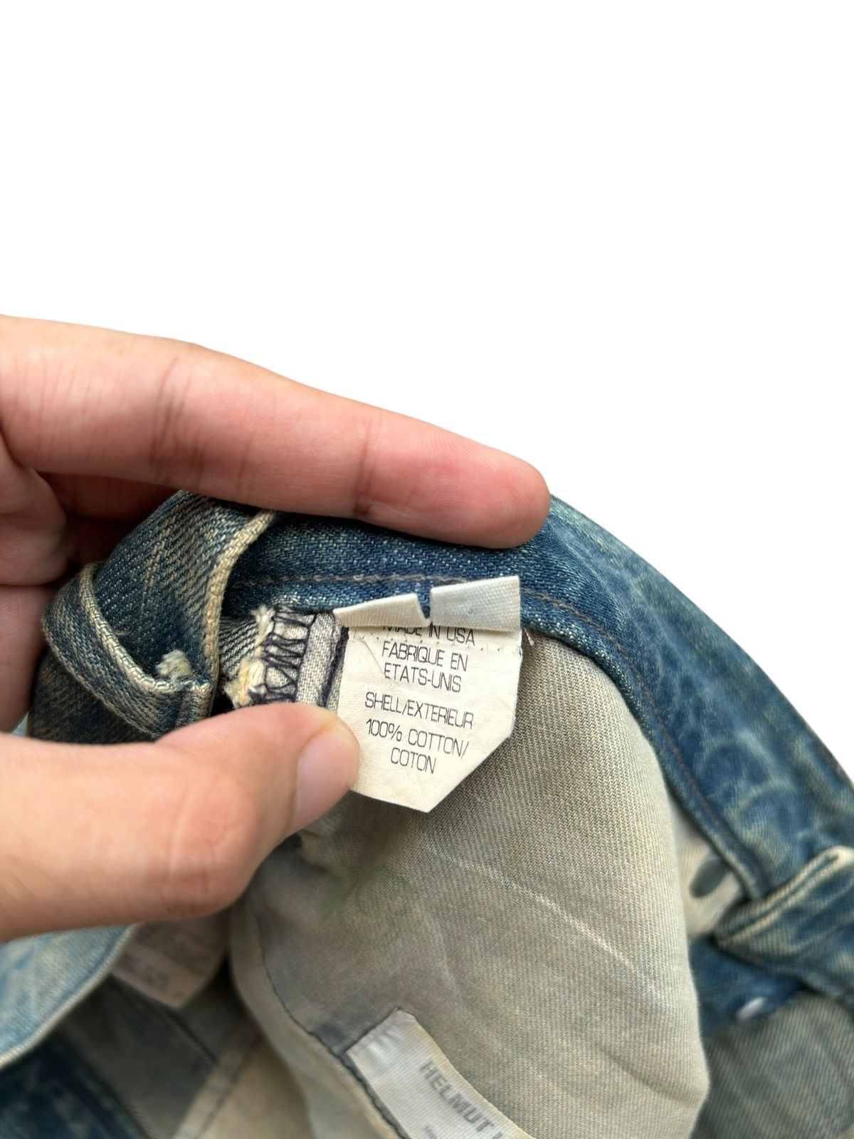 Helmut Lang HELMUT LANG NY SELVEDGE BUTTON FLY DISTRESSED DENIM JEANS Size US 34 / EU 50 - 10 Thumbnail