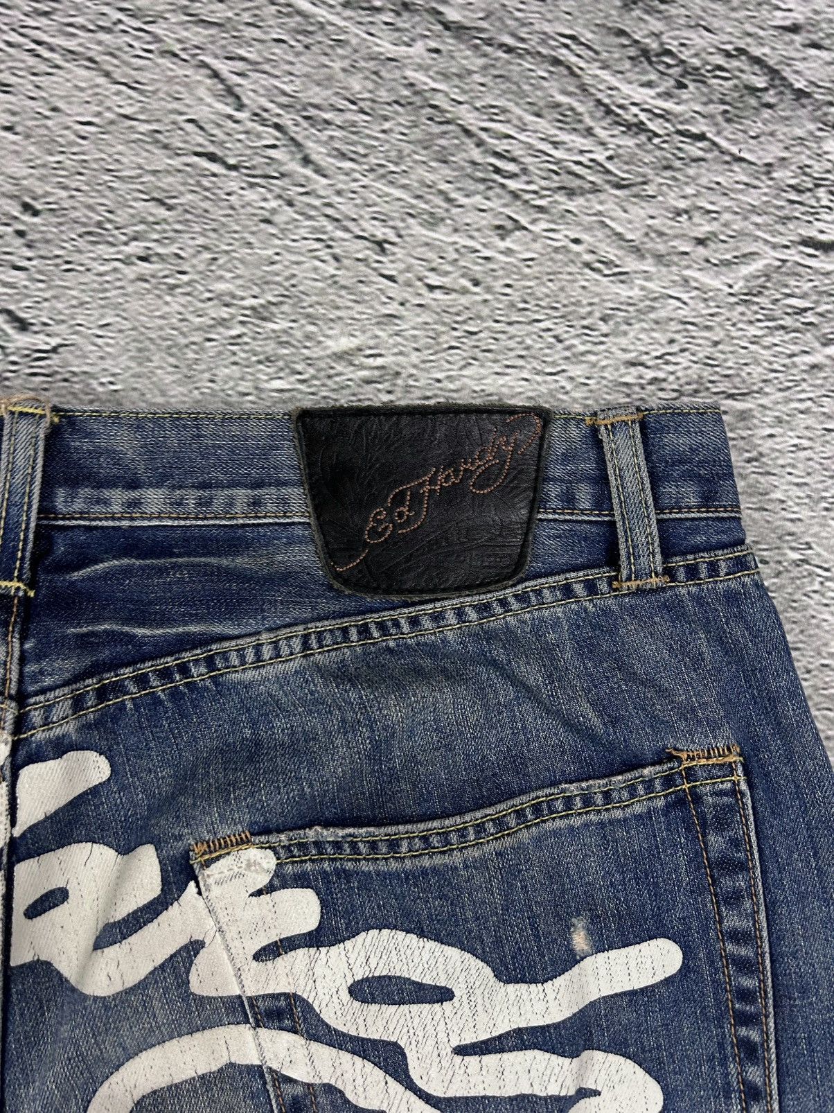 Ed Hardy Ed Hardy Christian Audigier vintage jeans big logo pants Size US 38 / EU 54 - 3 Thumbnail