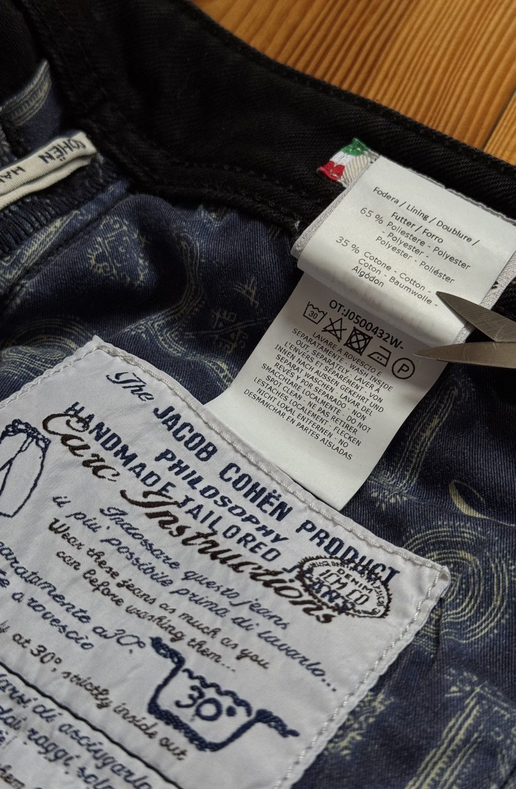 Jacob Cohen Jacob Cohen Black Slim Fit Stretch Jeans Denim Pants 31-33 Size US 33 - 18 Thumbnail