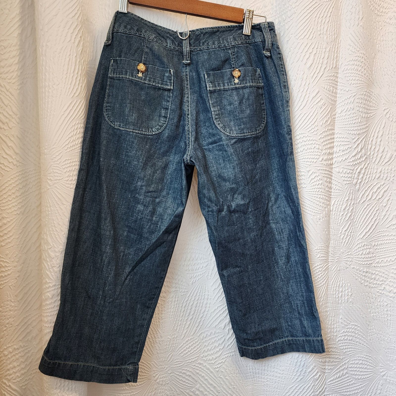 Eddie Bauer Eddie Bauer Women's Size 2 Capri Jeans 100% Cotton 29" Waist Size 26" / US 2 / IT 38 - 2 Thumbnail