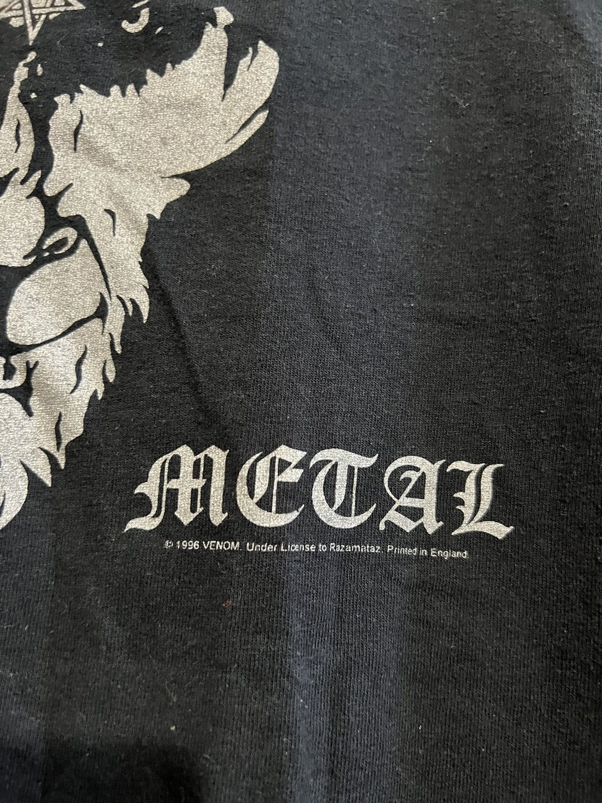 Band Tees Vintage 1996 Venom Black Metal Tee Goat Rare Print Hype Size US M / EU 48-50 / 2 - 5 Thumbnail
