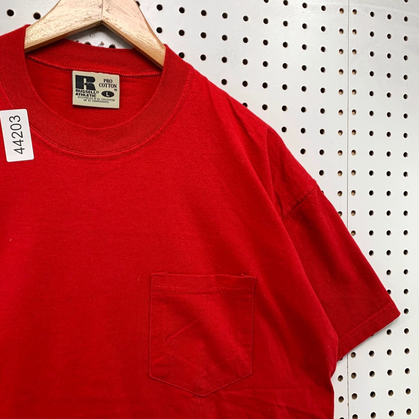 Russell Athletic VINTAGE Russell Athletic Pocket Pro Cotton Shirt Mens Large Red Short Sleeve Size US L / EU 52-54 / 3 - 3 Thumbnail