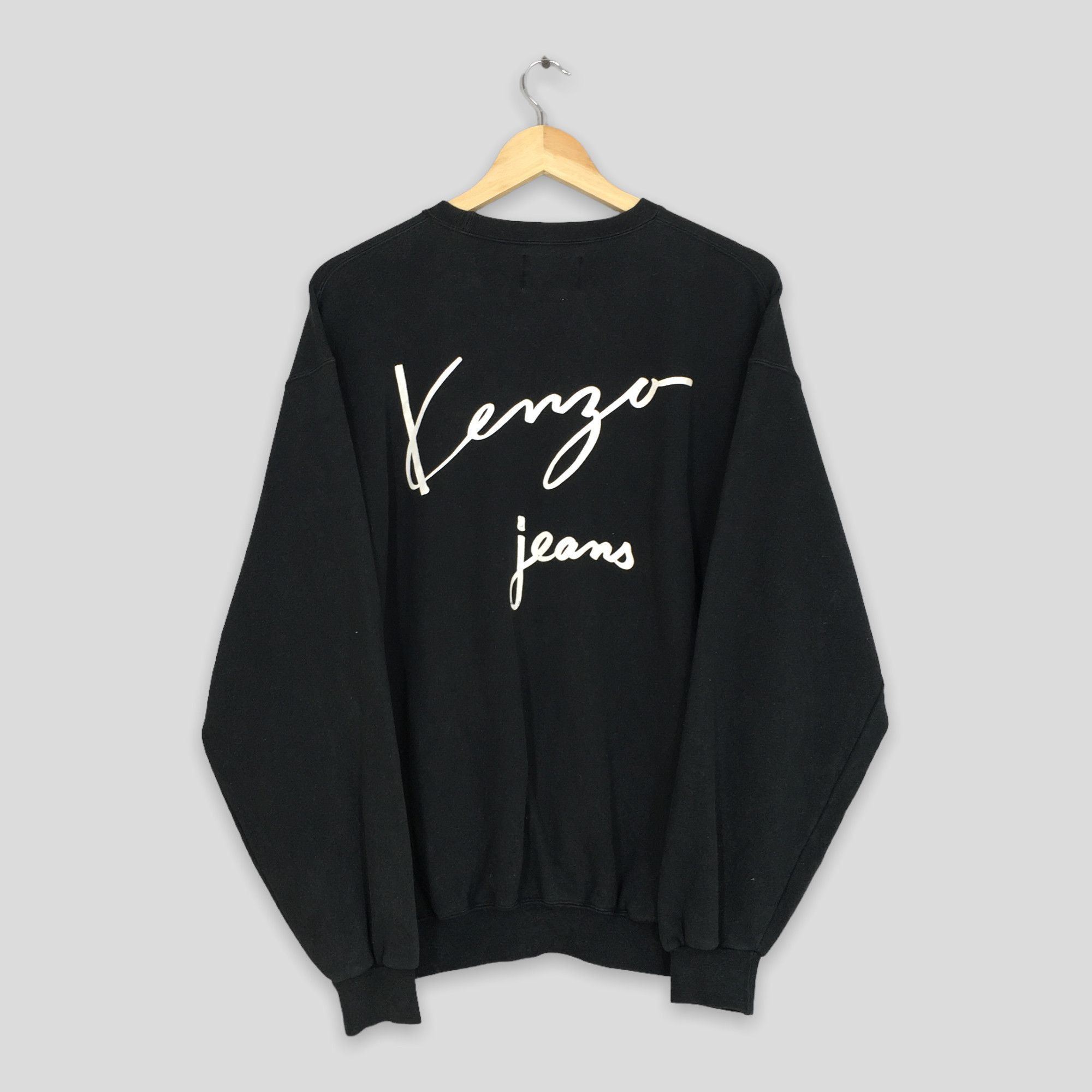 Vintage Kenzo Jeans Black Sweatshirt Large