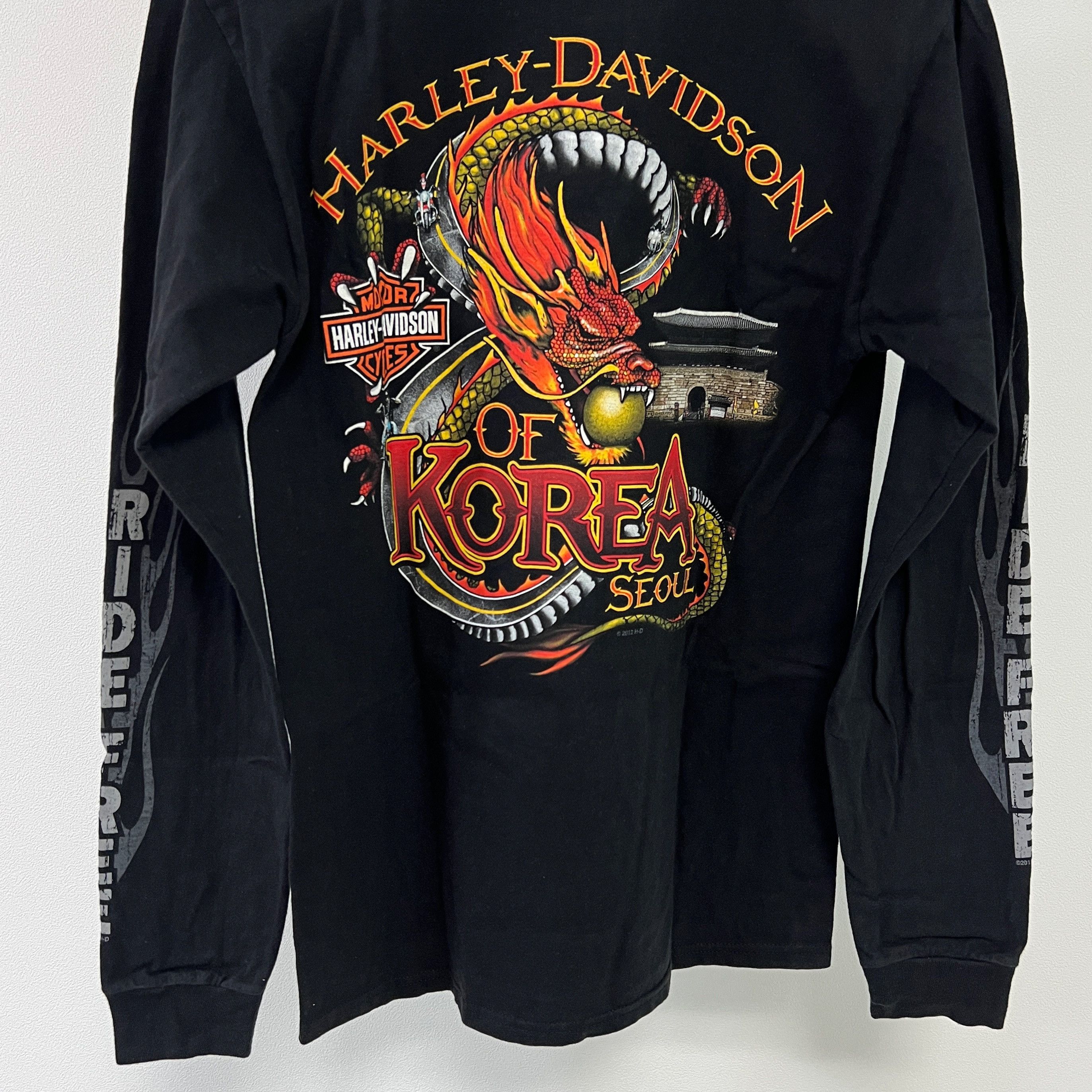 Harley Davidson Harley Davidson Dragon Flame Korea Seoul Long Sleeve T-Shirt Size US S / EU 44-46 / 1 - 3 Thumbnail