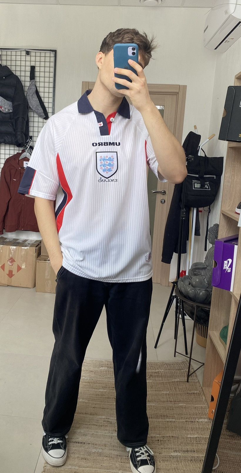 Umbro × Vintage Vintage England 1997/1999 Home Jersey Soccer XL Football Size US XL / EU 56 / 4 - 2 Thumbnail