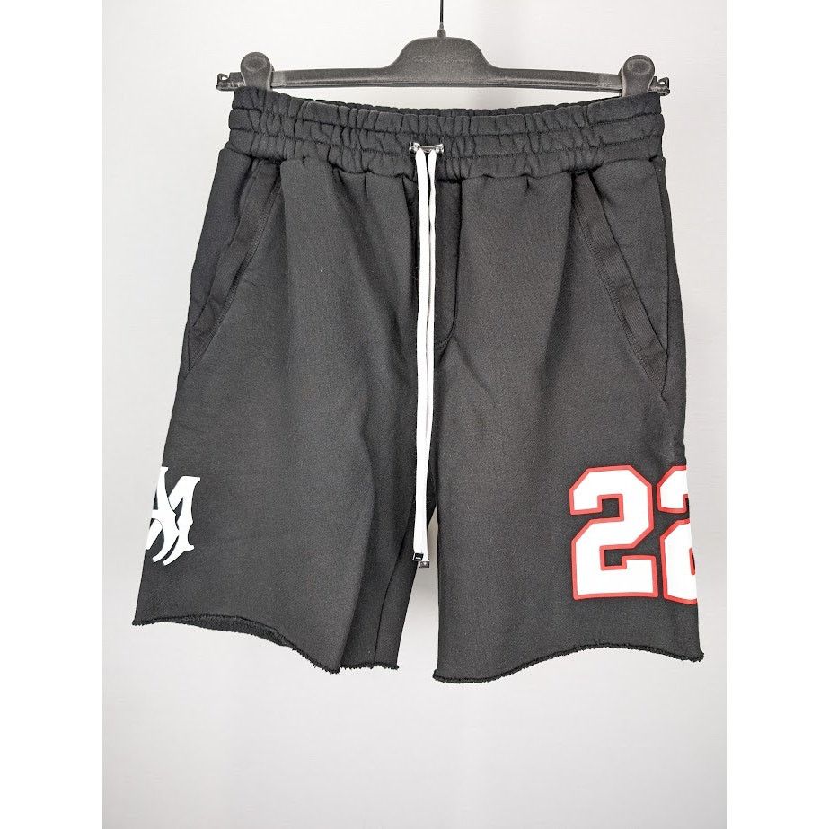 Amiri o1rshd1 Oversized 22 Football Short in Black Size US 30 / EU 46 - 2 Thumbnail