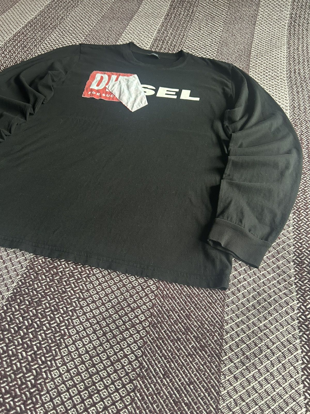Diesel Diesel Big Logo LongSleeve T-shirt Streetwear Style Size XL Size US XL / EU 56 / 4 - 4 Thumbnail