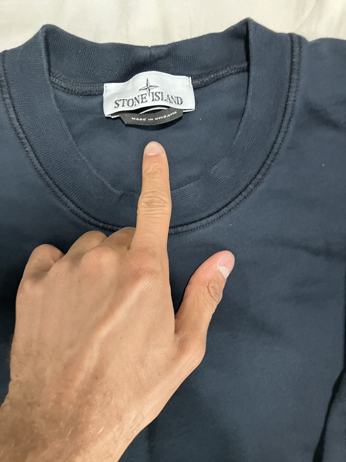 Stone Island Navy Blue Sweatshirt Size US L / EU 52-54 / 3 - 3 Thumbnail