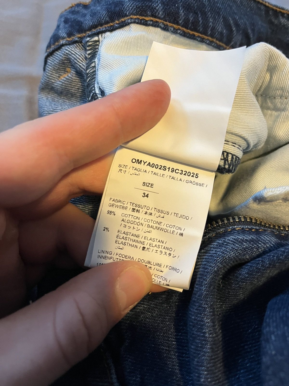 Off-White Off-White Blue Denim Pre Virgil Death Size US 34 / EU 50 - 9 Thumbnail