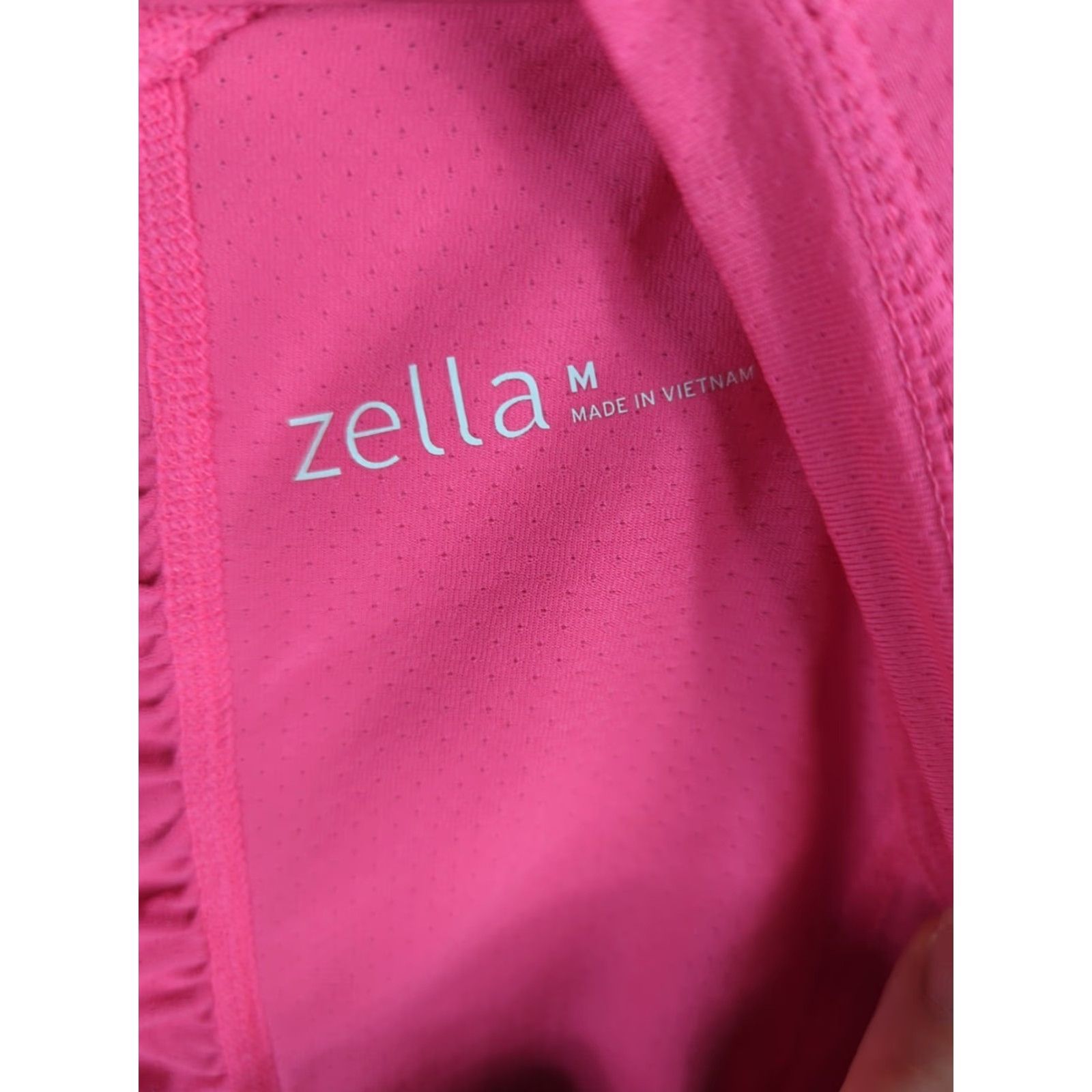 Vintage Zella Top Women's M Hot Pink Pullover Thumbhole Ruched Long Sleeve Athletic Knit Top Top Shirt Sports Gym Running Jogging Athleisure Womens M Pink Size M / US 6-8 / IT 42-44 - 4 Thumbnail