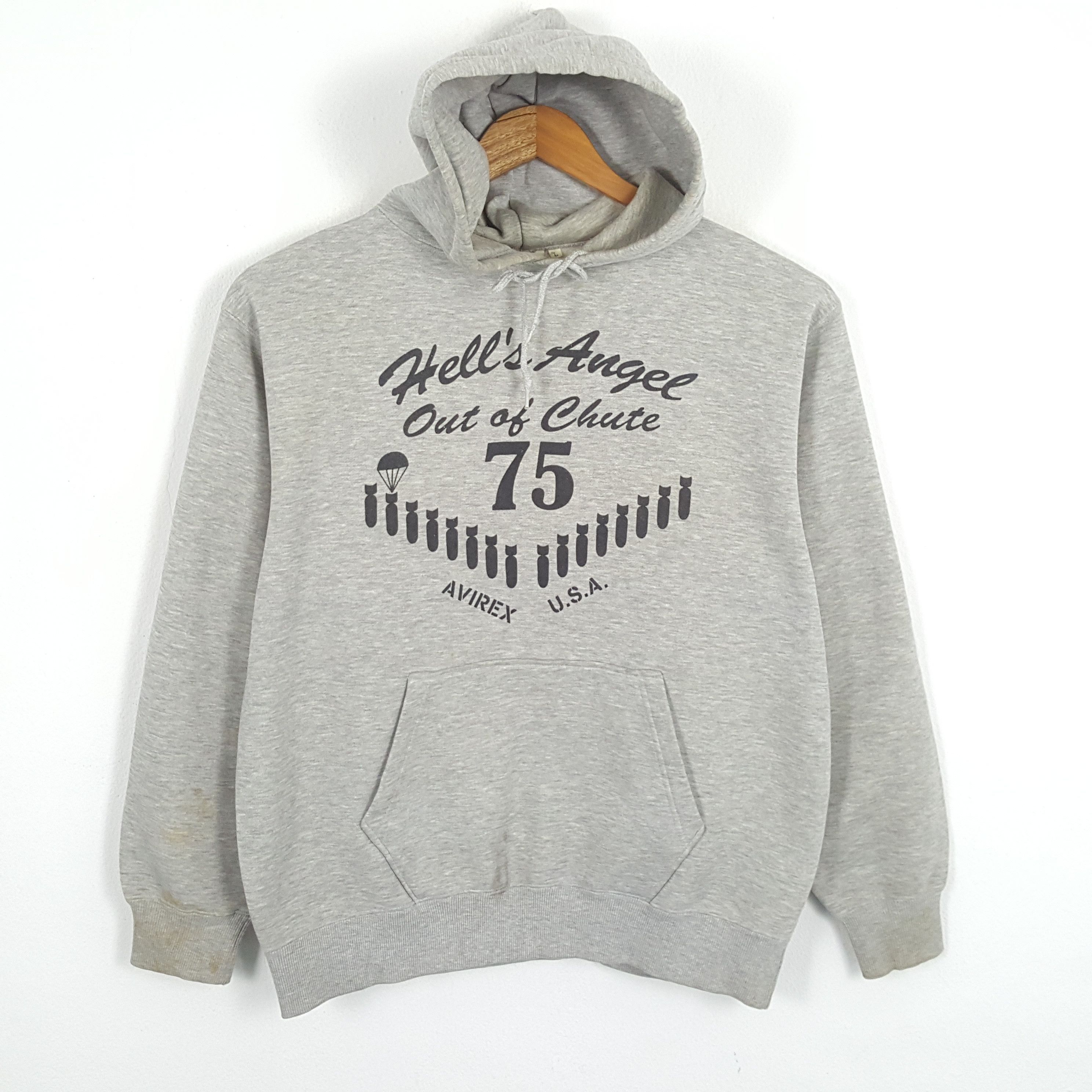 Avirex × Vintage Vintage AVIREX USA Streetwear Skateboard Style Hoodies Size US L / EU 52-54 / 3 - 1 Thumbnail