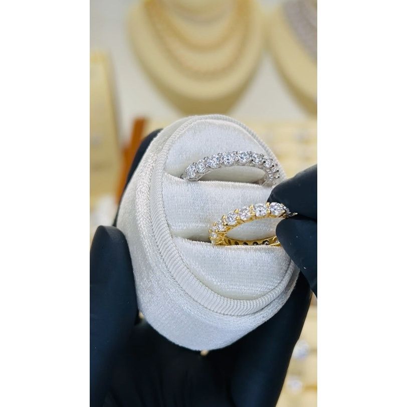 Other 3mm Moissanite Full Eternity Ring Band Size ONE SIZE - 4 Thumbnail