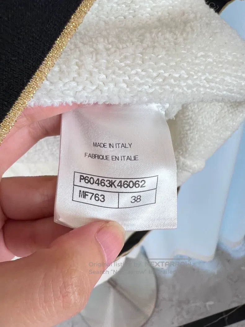 Chanel Chanel Long-sleeved dress made of cruise ship series towel Size XS / US 0-2 / IT 36-38 - 4 Thumbnail