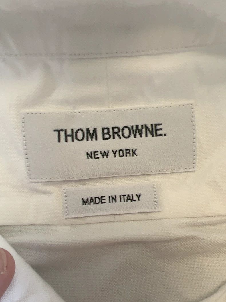Thom Browne Thom browne Oxford double-sleeved shirt 2504-Nextarrow Size US L / EU 52-54 / 3 - 4 Thumbnail
