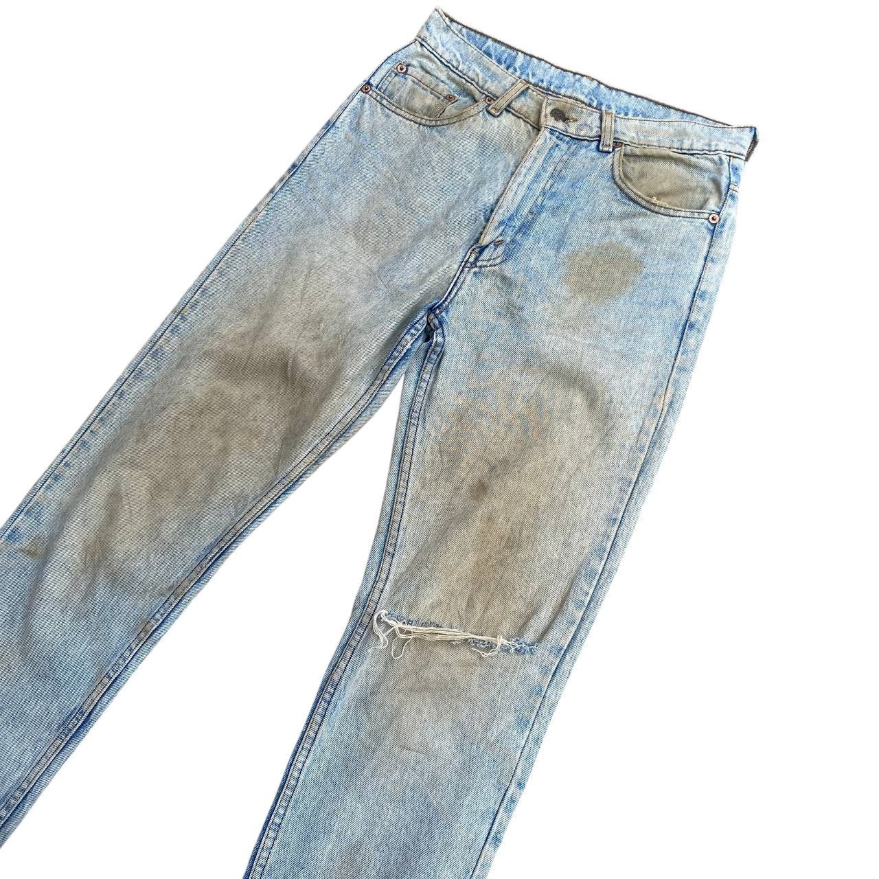Levi's × Vintage SUPER CRAZY DIRTY VINTAGE LEVIS 1989 DENIM LOT 606 BJ07-10 Size US 28 / EU 44 - 6 Thumbnail