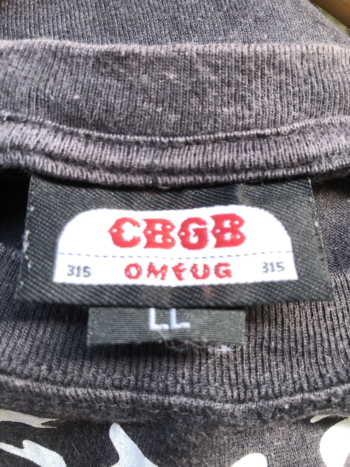 Band Tees × Nirvana × Vintage Vintage Y2K CBGB & OMFUG Home Of Underground Rock Skeleton Size US L / EU 52-54 / 3 - 14 Thumbnail