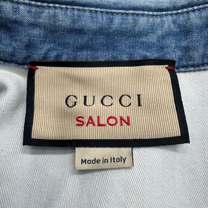 Gucci Gucci Denim Shirt with Rhinestones Size US XL / EU 56 / 4 - 3 Thumbnail