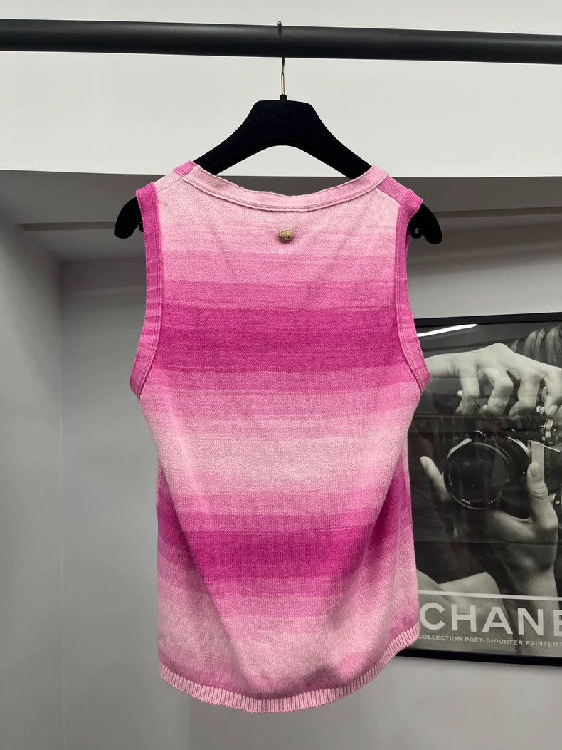 Chanel Chanel 24C Pink Gradient Double C Vest Size XS / US 0-2 / IT 36-38 - 3 Thumbnail