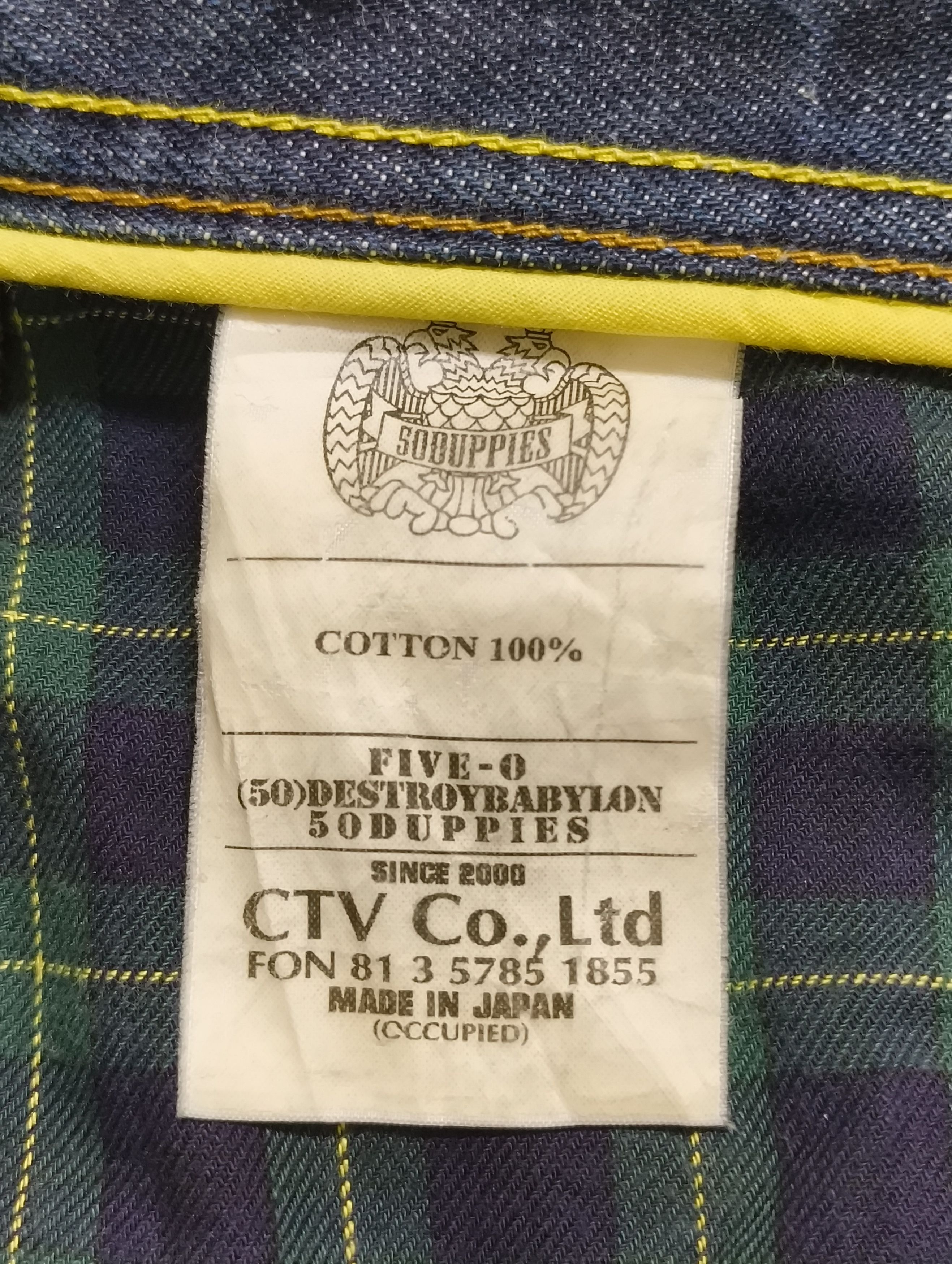 Japanese Brand 50 Destroy Babylon 50 Duppies Jeans Size US 34 / EU 50 - 8 Thumbnail
