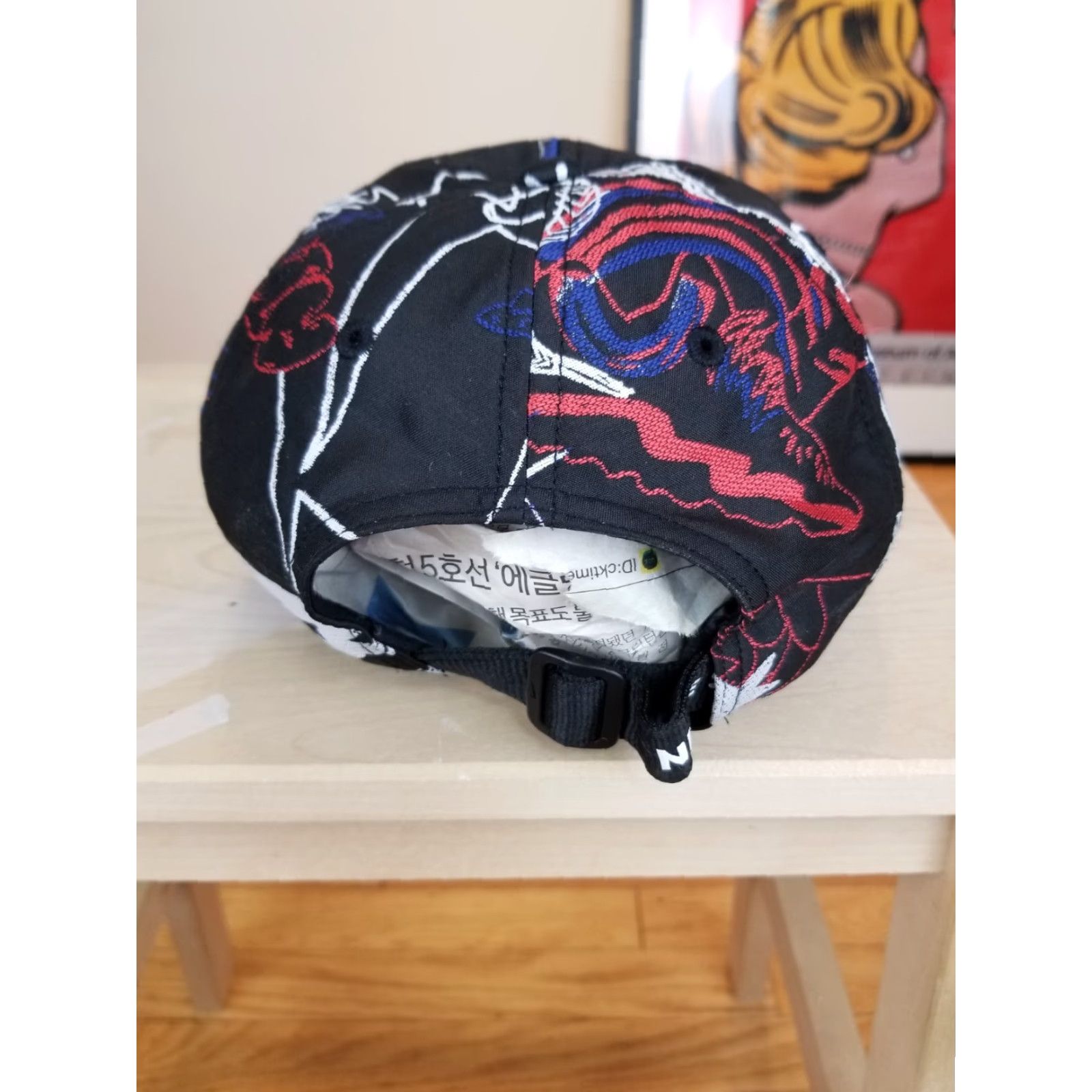 Obey VINTAGE Nike Graffiti Style Black Hat Cap Baseball Cap Men One Size Black Size ONE SIZE - 3 Thumbnail