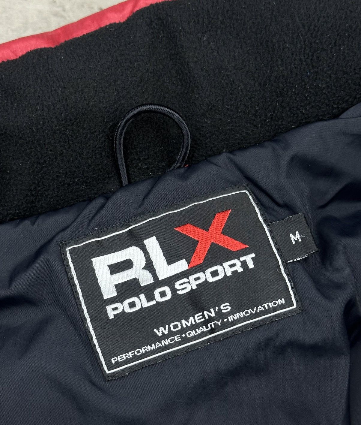 M.E. Sport RLX Polo Sport Women's Red Down Puffer Vest Hooded Size M Size US M / EU 48-50 / 2 - 11 Thumbnail