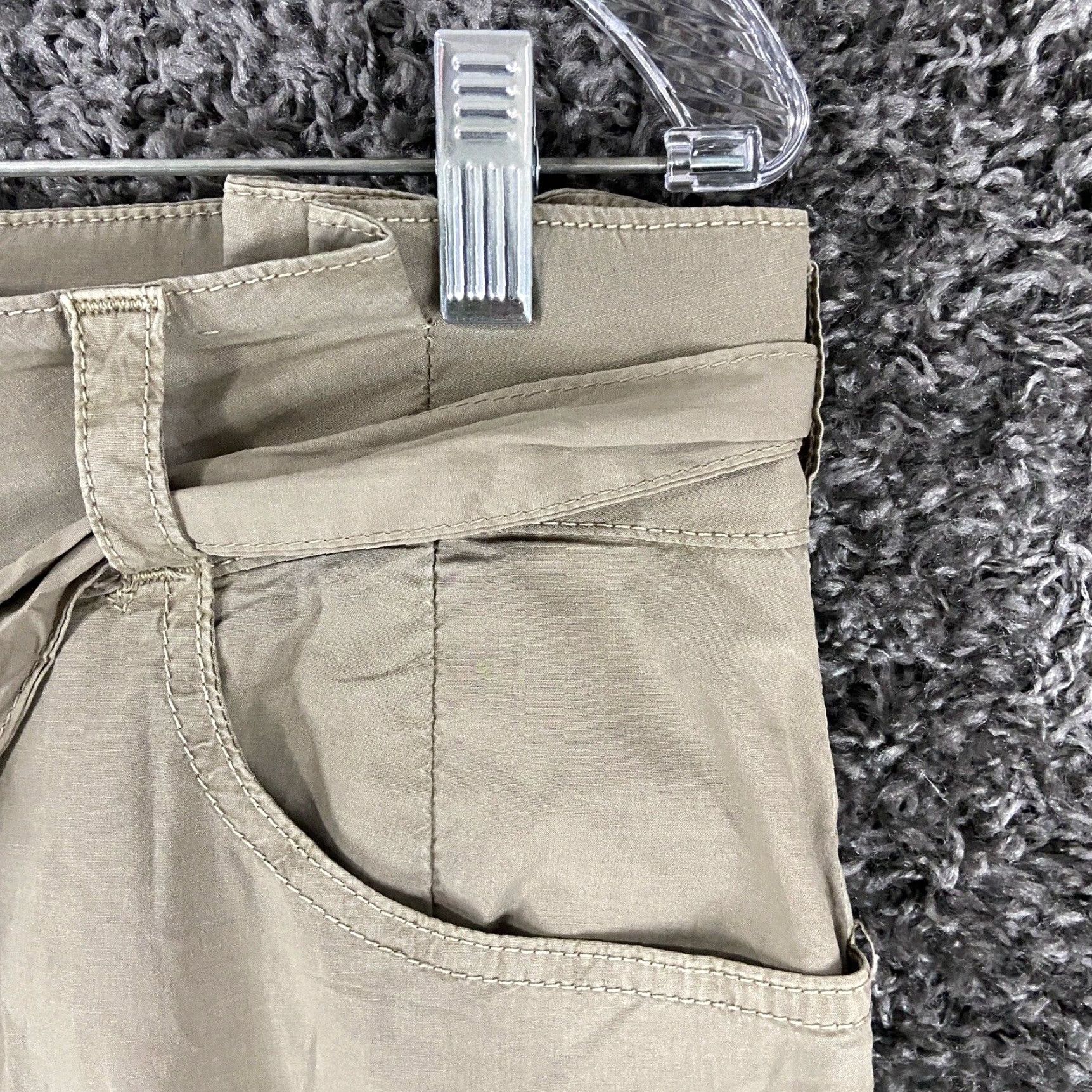 Zara VINTAGE Zara Beige Women's Chino Pants Large with Belt Pockets Size 36" / US 14 / IT 50 - 3 Thumbnail