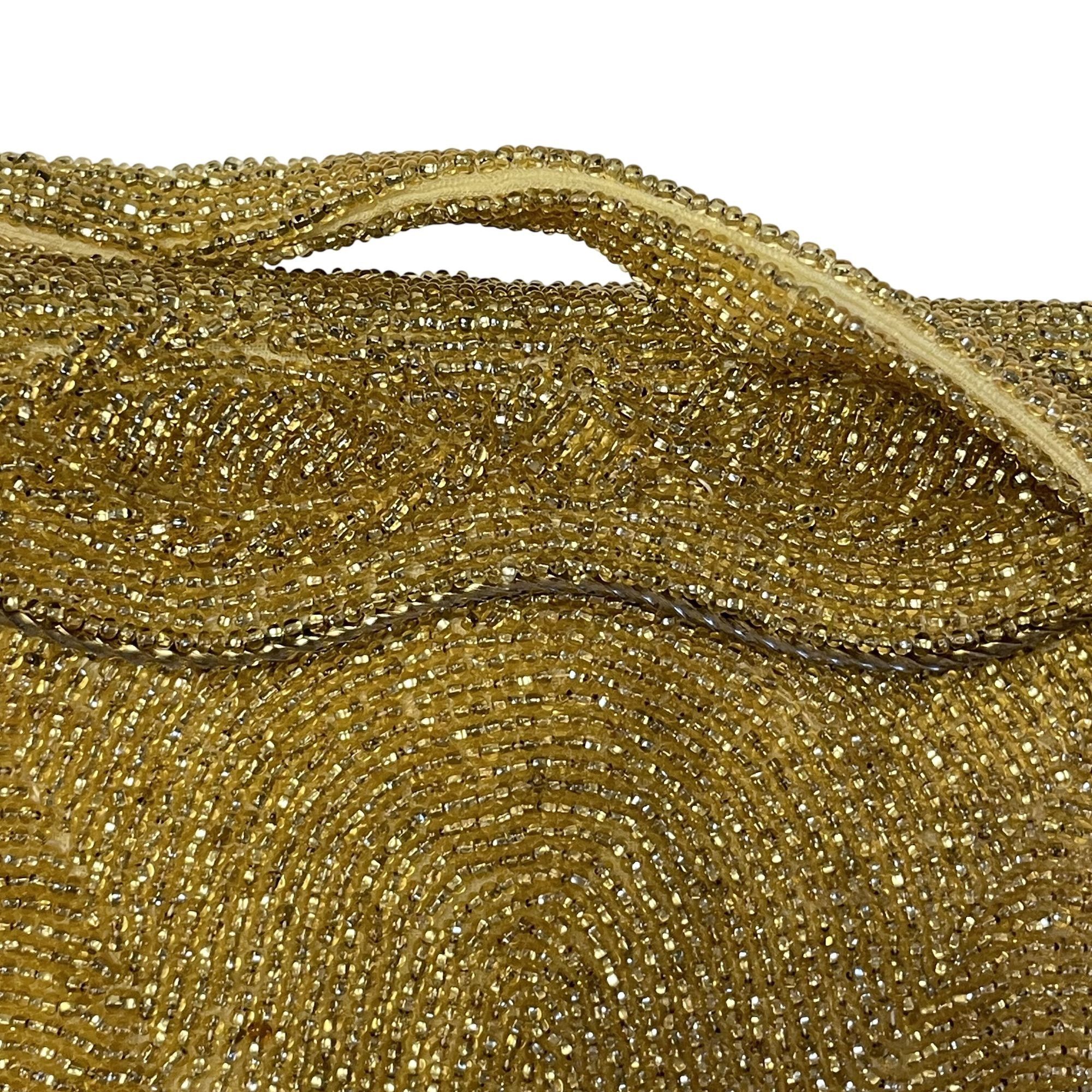 Other Vtg GOLD Glass Beaded COCKTAIL Purse FLAPPER Handbag Size ONE SIZE - 8 Thumbnail