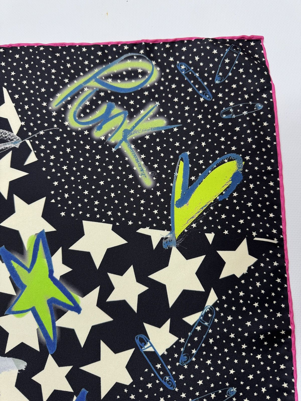 Other Maison Common Punk Star Silk Scarf – Rare Designer, italy Size ONE SIZE - 5 Thumbnail