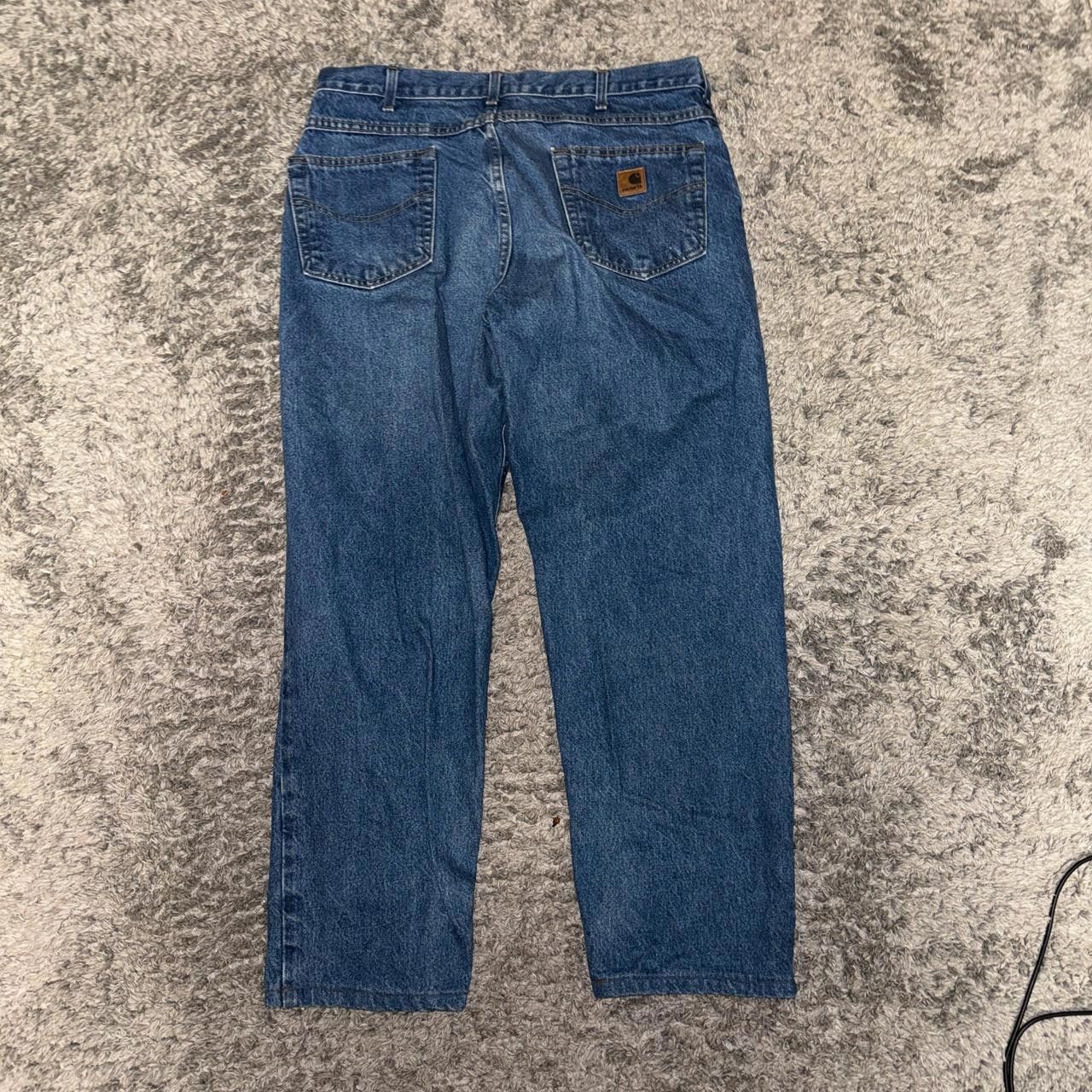 Carhartt Carhartt Men's Blue and Navy Jeans Size US 38 / EU 54 - 4 Thumbnail