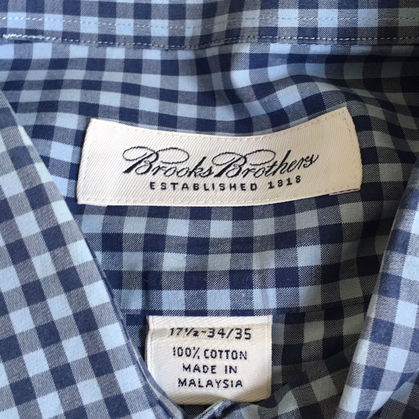 Brooks Brothers Brooks Brothers blue gingham button down shirt Size US XL / EU 56 / 4 - 5 Thumbnail
