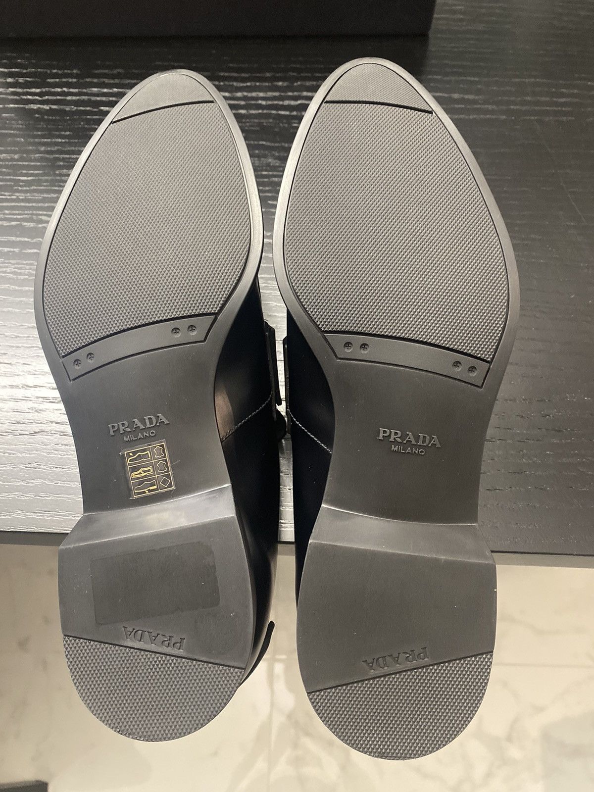 Prada PRADA EXTRAVAGANT POINTED PENNY LOAFER SHOES 2DG094 BLACK Size US 8 / EU 41 - 8 Thumbnail