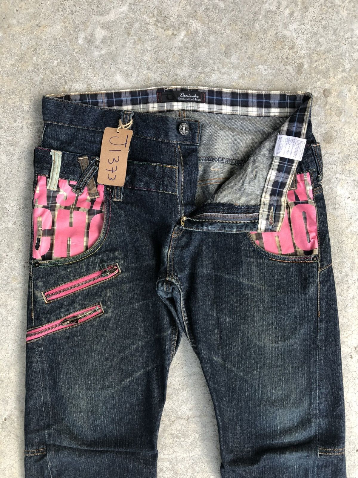 Hysteric Glamour Dominate Handcrafted Double Waist Distressed Jeans Size US 33 - 3 Thumbnail