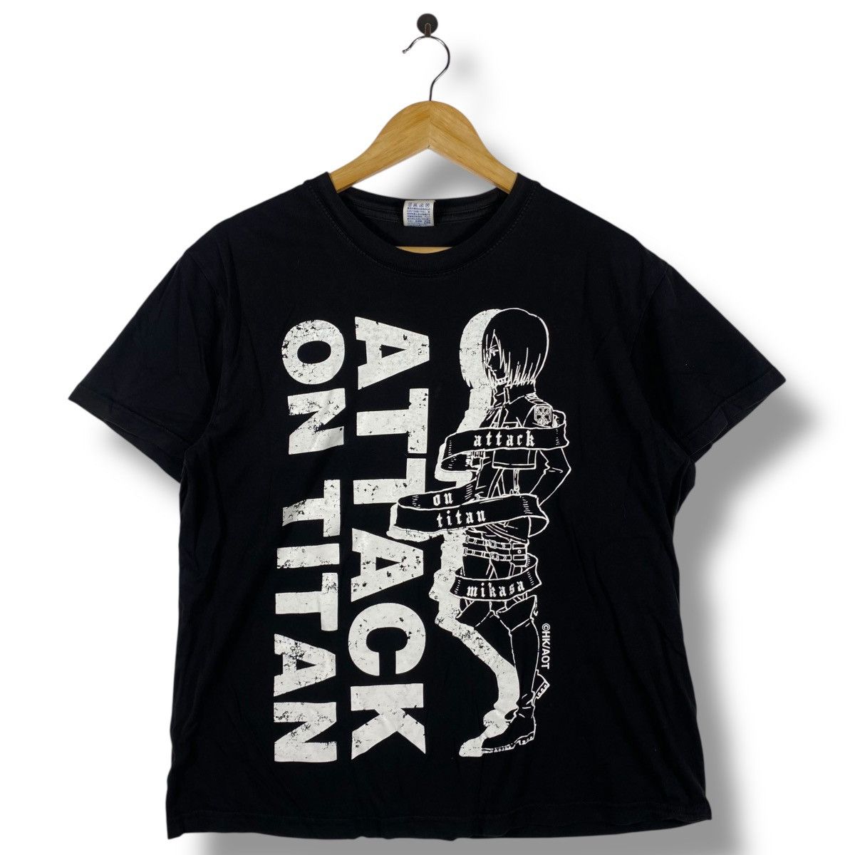 Anime Vintage ATTACK ON TITAN Mikasa Ackerman Anime Graphic Tee Size US L / EU 52-54 / 3 - 1 Thumbnail