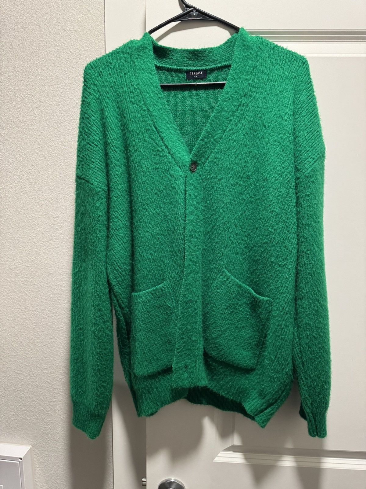 Japanese Brand Green takeasy cardigan Size US L / EU 52-54 / 3 - 1 Thumbnail