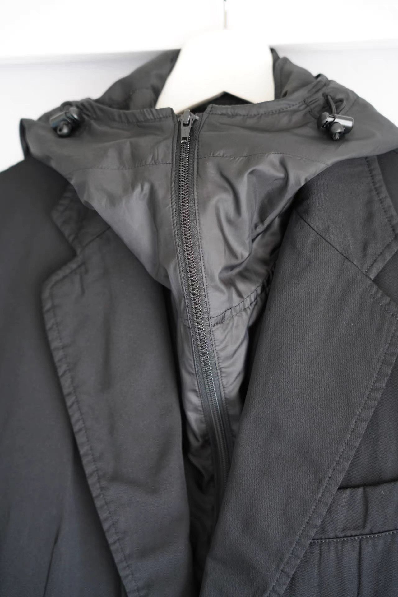 Yohji Yamamoto Yohji Yamamoto 12aw 2-in-1 Hooded Blazer K4 Size US M / EU 48-50 / 2 - 6 Thumbnail