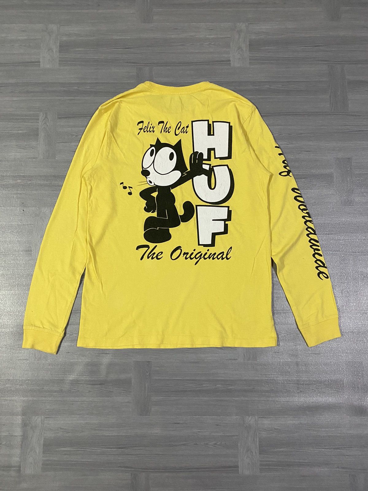 Huf Huf x Felix The Cat Graphics Yellow Long Sleeve Size US S / EU 44-46 / 1 - 1 Thumbnail