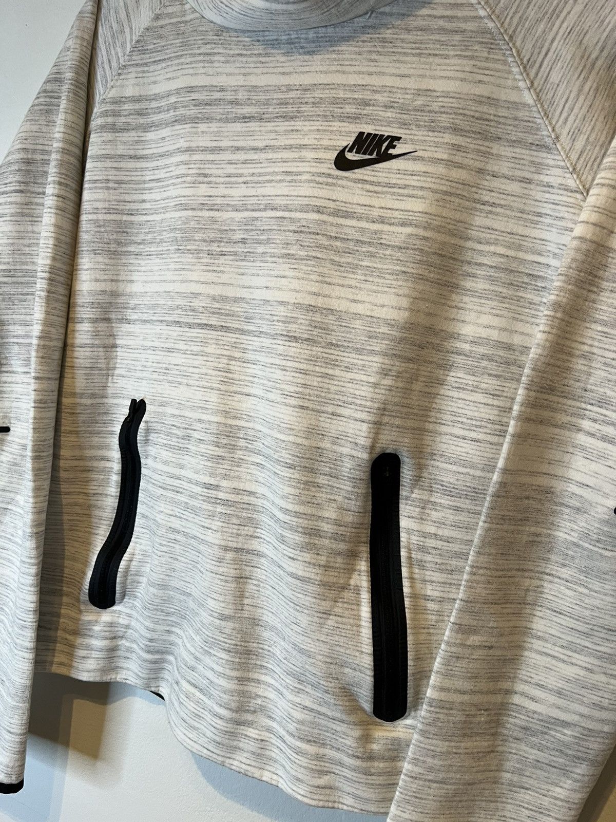 Nike Nike Heather Gray Tech Fleece Long Hoodie Sweatshirt Size M Size M / US 6-8 / IT 42-44 - 2 Thumbnail