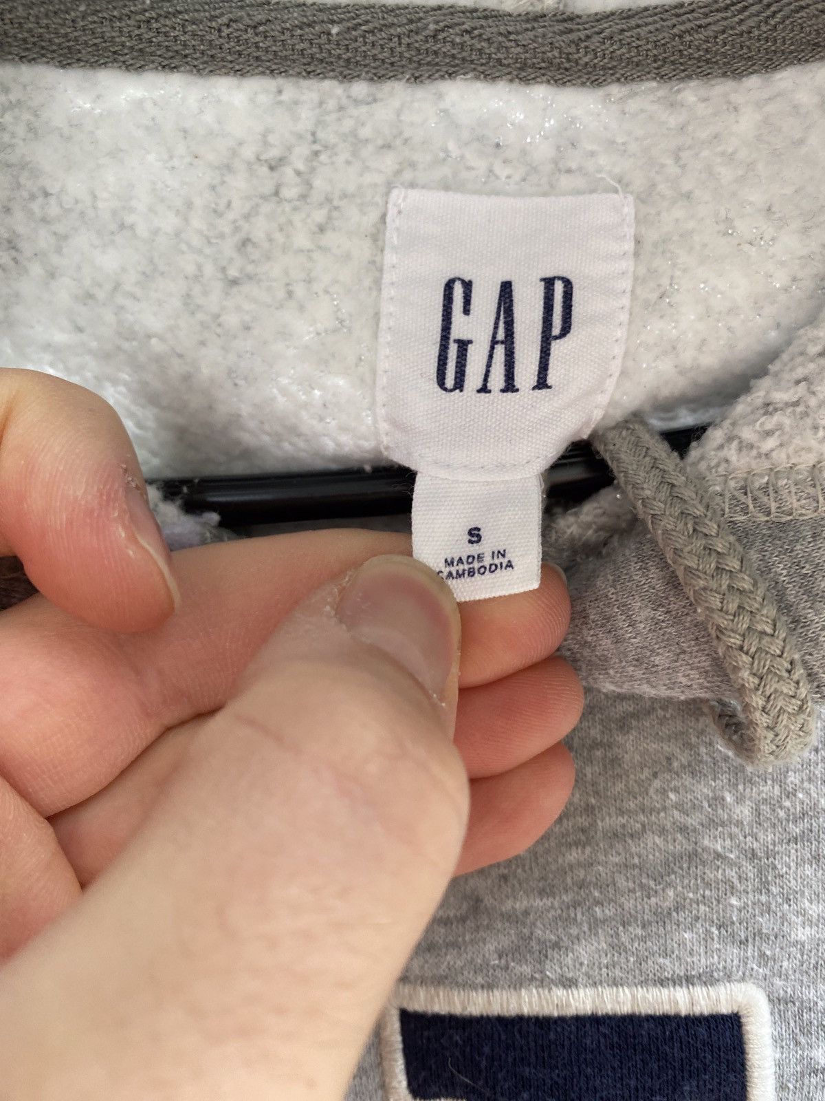Gap × Vintage Vintage GAP Boxy Hoodie Big Logo Y2K Streetwear retro 90s uk Size US S / EU 44-46 / 1 - 2 Thumbnail