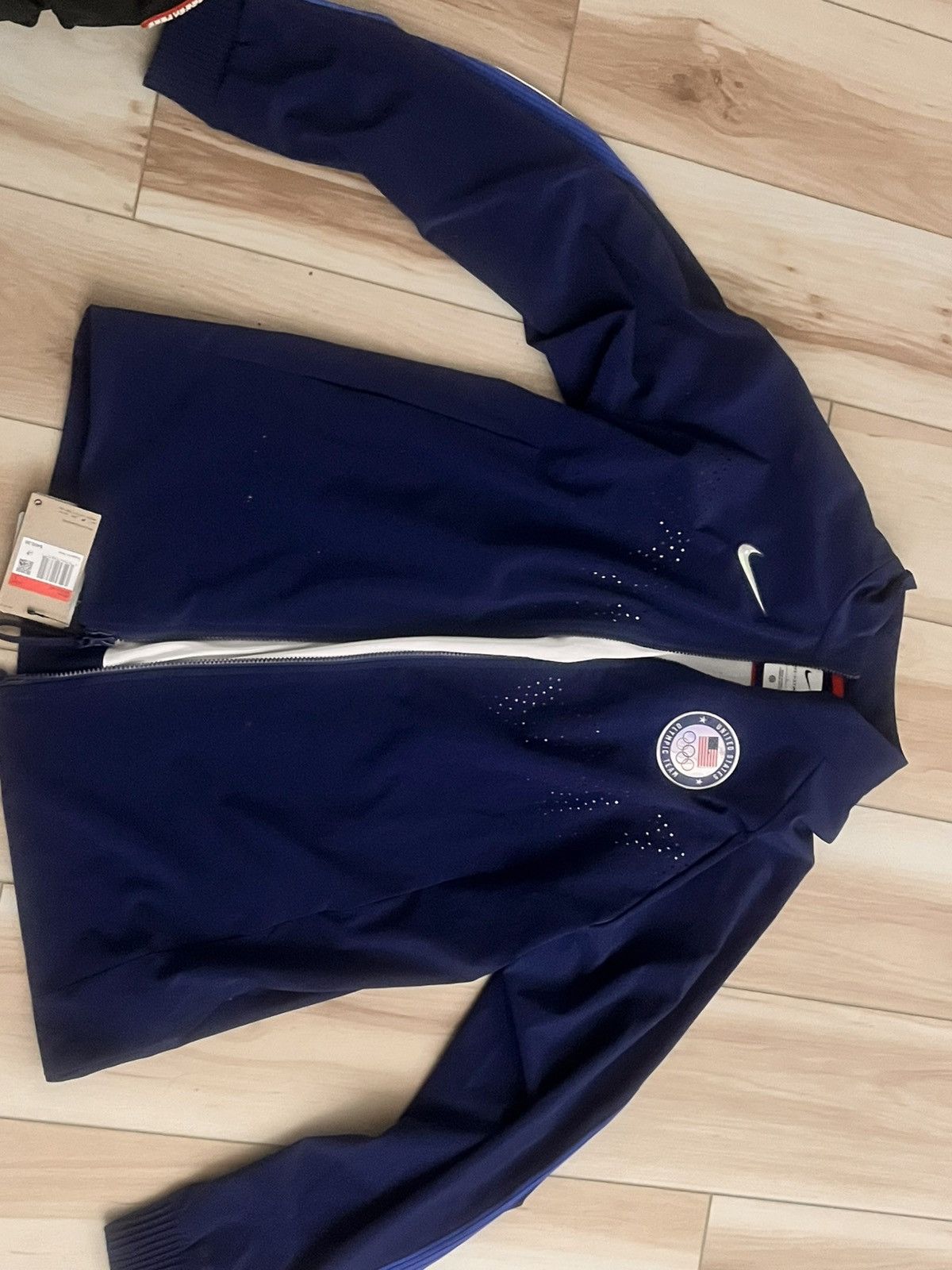 Nike Nike Navy Blue USA Olympic Zip Jacket Size US L / EU 52-54 / 3 - 2 Thumbnail